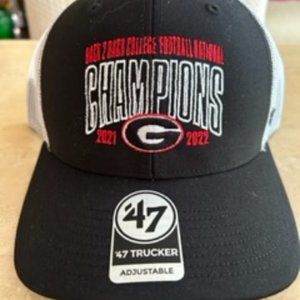 UGA National Championship Trucker Baseball Cap- 2021 and 2022